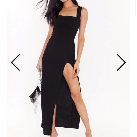 Nasty Gal Dresses & Skirts - Square Neck Black Maxi - Nasty Gal